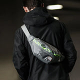 Men's Outdoor Sports Pockets Banana Waist Bag Fanny Pack Bum Belt Bag