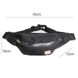Men's Outdoor Sports Pockets Banana Waist Bag Fanny Pack Bum Belt Bag