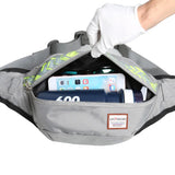 Men's Outdoor Sports Pockets Banana Waist Bag Fanny Pack Bum Belt Bag