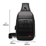 Men's Outdoor Waterproof Travel Backpack Anti-theft Messenger Bag