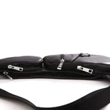 Men's PU Leather Chest Sling Crossbody Shoulder Bag Phone Pouch Casual Pack