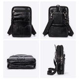 Men's PU Leather Waist Packs Phone Pouch Bags Waist Bag Male