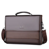 Men's PU Leather Briefcase and Notebook Bag