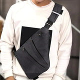 Men's Waterproof Shoulder Bag Bicycle Anti-theft Crossbody Chest Bag