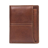 Men's RFID Anti-Theft Leather Wallet Large Capacity Vintage Purse