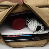Men's Retro Canvas Messenger Bag Male Travel Casual Handbags Shoulder Bag