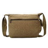Men's Retro Canvas Messenger Bag Male Travel Casual Handbags Shoulder Bag
