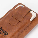 Men's Retro Clutch Leather Wallet Casual Wristband Money Purses