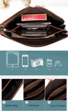 Men's Retro Wallet PU Hand Bag with Safety Lock