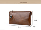 Men's Retro Wallet PU Hand Bag with Safety Lock