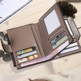 Men's Short Casual Wallet Western Style Multi-function Money Bag