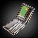 Men's Short Soft Leather Wallet PU Leather Young Male Student Wallet
