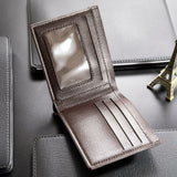 Men's Short Soft Leather Wallet PU Leather Young Male Student Wallet