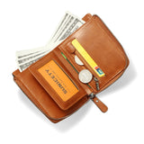 Men's Short Wallet Soft PU Leather Multifunctional Purse