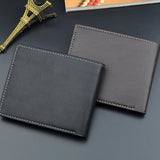 Men's Short Wallet Multi-Card Slot Casual Business Money Clip