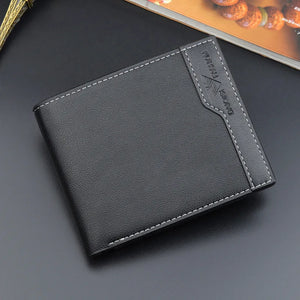 Men's Short Wallet Multi-Card Slot Casual Business Money Clip