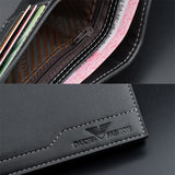 Men's Short Wallet Multi-Card Slot Casual Business Money Clip