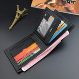Men's Short Wallet Multi-Card Slot Casual Business Money Clip