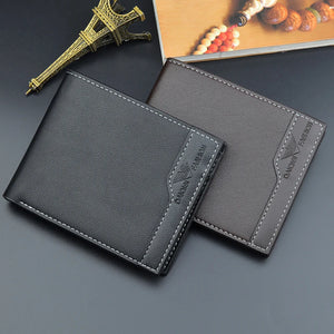 Men's Short Wallet Multi-Card Slot Casual Business Money Clip