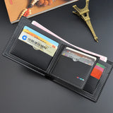 Men's Short Wallet Multi-Card Slot Casual Business Money Clip
