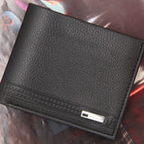 Men's Short Wallet PU Leather Multi-card Slot Bill Fold Slim