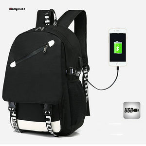 Men's Shoulder Bag USB Charging Backpack Neutral
