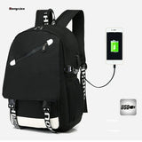 Men's Shoulder Bag USB Charging Backpack Neutral