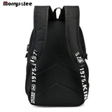 Men's Shoulder Bag USB Charging Backpack Neutral