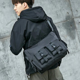 Men's Waterproof Messenger Shoulder Bag Large Capacity Crossbody School