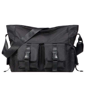 Men's Waterproof Messenger Shoulder Bag Large Capacity Crossbody School