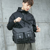 Men's Waterproof Messenger Shoulder Bag Large Capacity Crossbody School