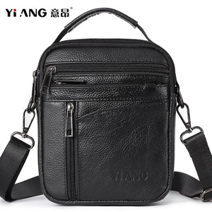 Men's Leather Laptop Bag Shoulder Briefcase