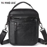Men's Leather Laptop Bag Shoulder Briefcase