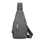 Men's Business Crossbody USB Chest Bag