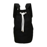 Men's Canvas Bucket Bag Drawstring Backpack