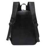 Men's Stylish Backpack for School Students Waterproof Leather Notebook