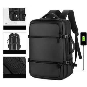 Men's Travel Business Trip Laptop Backpack USB Charging Interface