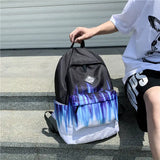 Two Tone Satchel School Backpacks for Girls Boys