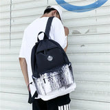 Two Tone Satchel School Backpacks for Girls Boys