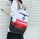 Two Tone Satchel School Backpacks for Girls Boys
