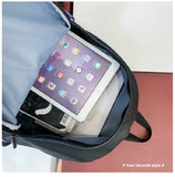 Two Tone Satchel School Backpacks for Girls Boys