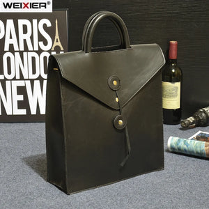 Men's Vintage Backpacks Crazy horse Leather school bag Computer Laptop bag pack