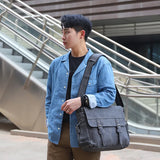 Men's Vintage Briefcase PU Leather Tote Business Office Man Messenger Bag