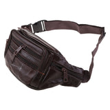 Men's Vintage Leather Messenger Bag Waist Pack Pouch