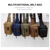 Men's Waist Bag Canvas Shoulder Bag Outdoor Fanny Pack