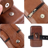 Men's Waist Bag Brown Shoulder Crossbody Multi
