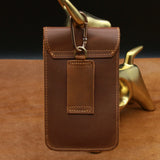 Men's Leather Waist Pack Fanny Pack Phone Bag Vintage Wallet Belt Loop