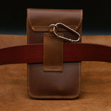 Men's Leather Waist Pack Fanny Pack Phone Bag Vintage Wallet Belt Loop