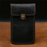 Men's Leather Waist Pack Fanny Pack Phone Bag Vintage Wallet Belt Loop