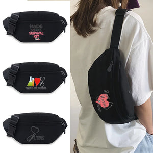 Canvas Waist Pack Phone Belt Bag Hip Mobile Nurse Chest Bags